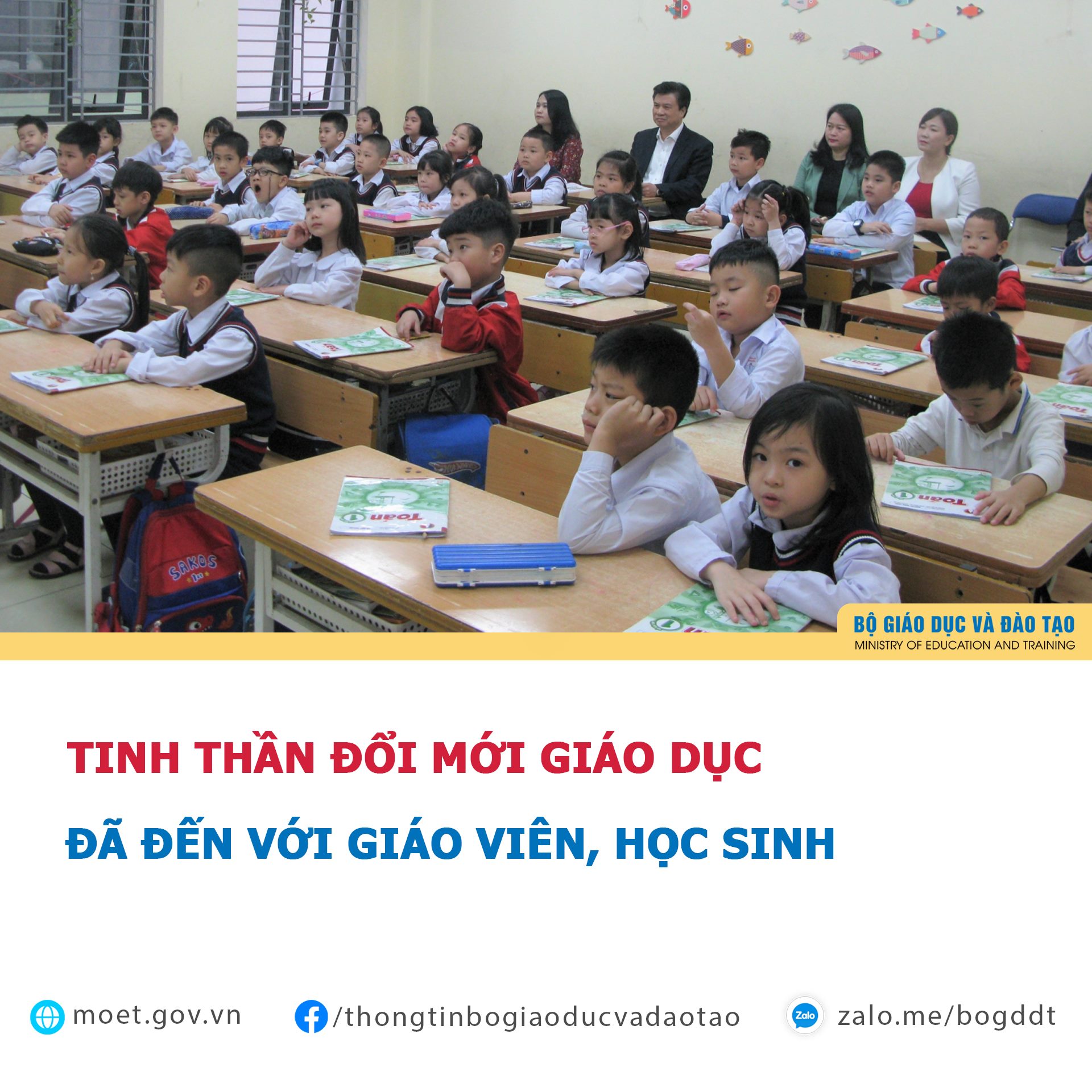 Tinh thần đổi mới giáo dục đã đến với giáo viên, học sinh