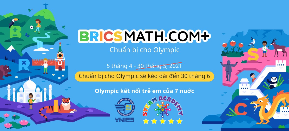 Kỳ thi Olympic Toán học trực tuyến quốc tế Bricsmath.com (Online Mathematics competition)