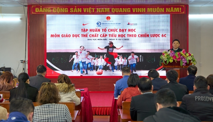 Tập huấn Tổ chức dạy học môn Giáo dục thể chất cấp tiểu học theo Chiến lược 6C cho các trường tiểu học ở miền Bắc Việt Nam (đợt 2)