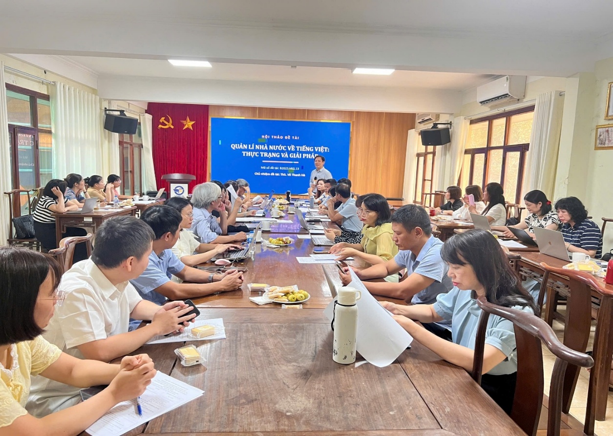 Hội thảo khoa học: Giải pháp quản lý nhà nước về tiếng Việt trong bối cảnh toàn cầu hóa và hội nhập quốc tế